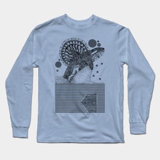 Orca Jump Sketch Long Sleeve T-Shirt